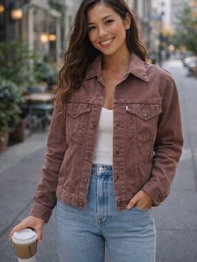 Vintage Levi's Mauve-Tone Women's Denim Jacket